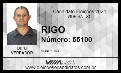 Candidato RIGO  2024 - VIDEIRA - Eleições