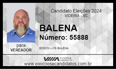 Candidato BALENA 2024 - VIDEIRA - Eleições