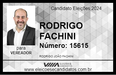 Candidato RODRIGO FACHINI 2024 - JOINVILLE - Eleições