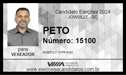 Candidato PETO 2024 - JOINVILLE - Eleições