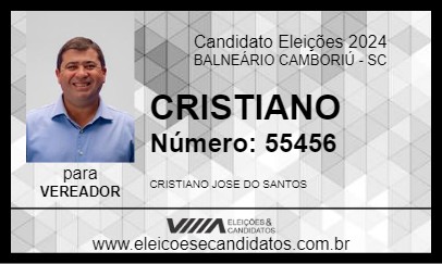 Candidato CRISTIANO 2024 - BALNEÁRIO CAMBORIÚ - Eleições