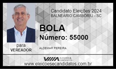 Candidato BOLA 2024 - BALNEÁRIO CAMBORIÚ - Eleições