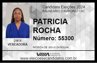 Candidato PATRICIA ROCHA 2024 - BALNEÁRIO CAMBORIÚ - Eleições