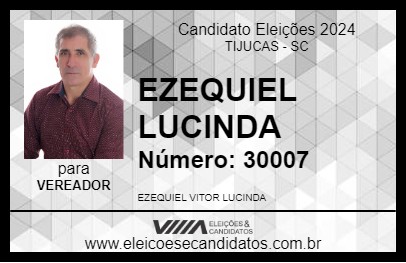 Candidato EZEQUIEL LUCINDA 2024 - TIJUCAS - Eleições