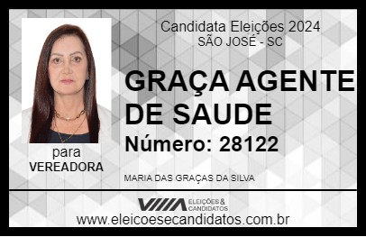 Candidato GRAÇA AGENTE DE SAUDE 2024 - SÃO JOSÉ - Eleições