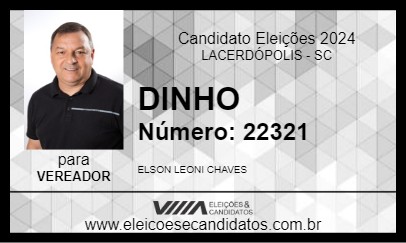 Candidato DINHO 2024 - LACERDÓPOLIS - Eleições