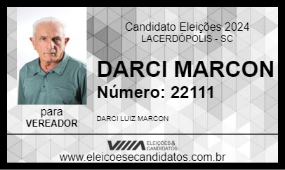 Candidato DARCI MARCON 2024 - LACERDÓPOLIS - Eleições