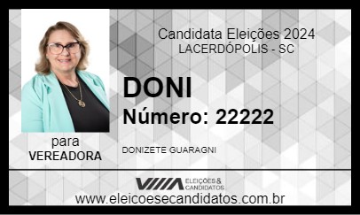 Candidato DONI 2024 - LACERDÓPOLIS - Eleições