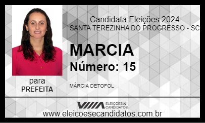 Candidato MARCIA 2024 - SANTA TEREZINHA DO PROGRESSO - Eleições