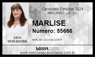 Candidato MARLISE 2024 - ABELARDO LUZ - Eleições