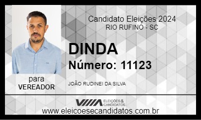 Candidato DINDA 2024 - RIO RUFINO - Eleições