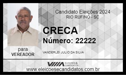 Candidato CRECA 2024 - RIO RUFINO - Eleições