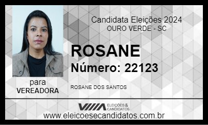 Candidato ROSANE 2024 - OURO VERDE - Eleições