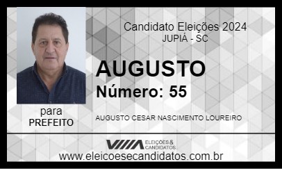 Candidato AUGUSTO 2024 - JUPIÁ - Eleições