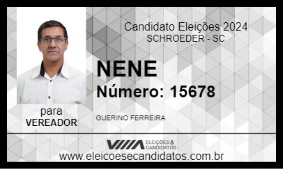 Candidato NENE 2024 - SCHROEDER - Eleições