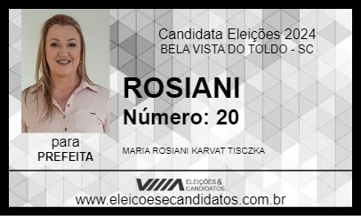 Candidato ROSIANI 2024 - BELA VISTA DO TOLDO - Eleições