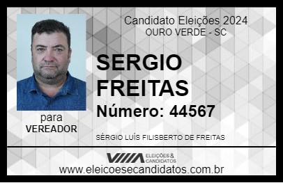 Candidato SERGIO FREITAS 2024 - OURO VERDE - Eleições