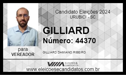 Candidato GILLIARD  2024 - URUBICI - Eleições