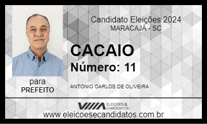 Candidato CACAIO 2024 - MARACAJÁ - Eleições