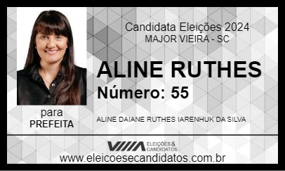 Candidato ALINE RUTHES 2024 - MAJOR VIEIRA - Eleições