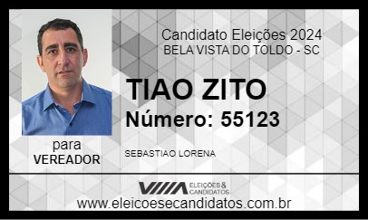 Candidato TIAO ZITO 2024 - BELA VISTA DO TOLDO - Eleições