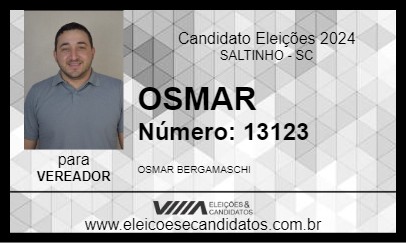 Candidato OSMAR 2024 - SALTINHO - Eleições