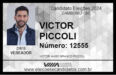 Candidato VICTOR PICCOLI 2024 - CAMBORIÚ - Eleições