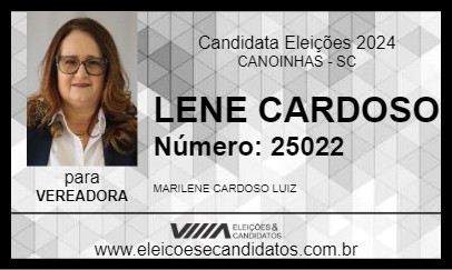 Candidato LENE CARDOSO 2024 - CANOINHAS - Eleições