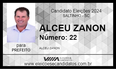 Candidato ALCEU ZANON 2024 - SALTINHO - Eleições