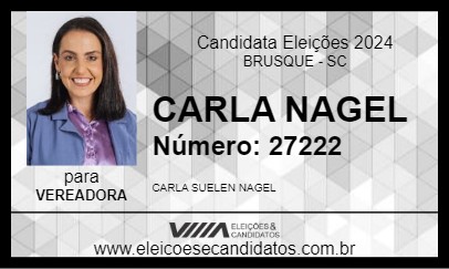 Candidato CARLA NAGEL 2024 - BRUSQUE - Eleições