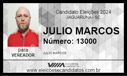 Candidato JULIO MARCOS 2024 - JAGUARUNA - Eleições