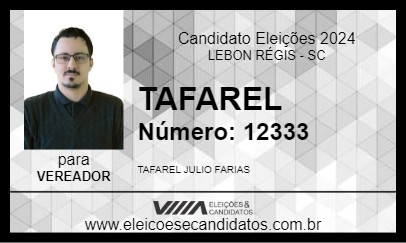 Candidato TAFAREL 2024 - LEBON RÉGIS - Eleições