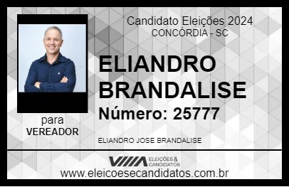 Candidato ELIANDRO BRANDALISE 2024 - CONCÓRDIA - Eleições