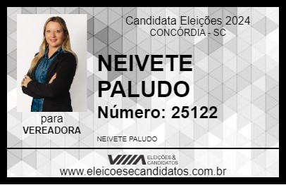 Candidato NEIVETE PALUDO 2024 - CONCÓRDIA - Eleições