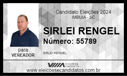 Candidato SIRLEI RENGEL 2024 - IMBUIA - Eleições