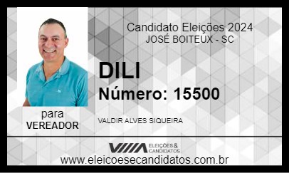 Candidato DILI 2024 - JOSÉ BOITEUX - Eleições