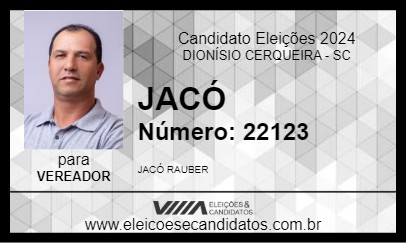 Candidato JACÓ 2024 - DIONÍSIO CERQUEIRA - Eleições