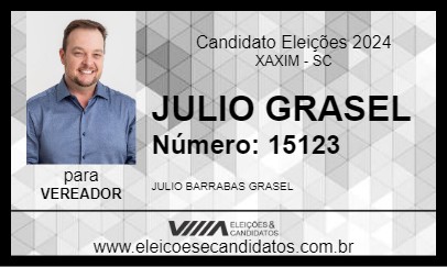 Candidato JULIO GRASEL 2024 - XAXIM - Eleições