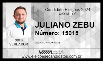 Candidato JULIANO ZEBU 2024 - XAXIM - Eleições