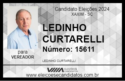 Candidato LEDINHO CURTARELLI 2024 - XAXIM - Eleições