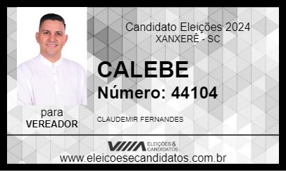 Candidato CALEBE 2024 - XANXERÊ - Eleições