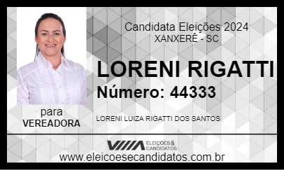 Candidato LORENI RIGATTI 2024 - XANXERÊ - Eleições