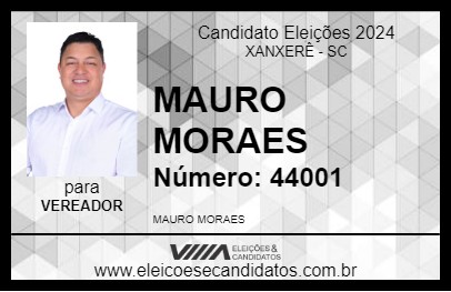 Candidato MAURO MORAES 2024 - XANXERÊ - Eleições