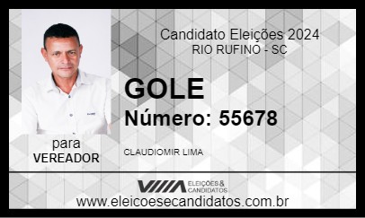 Candidato GOLE 2024 - RIO RUFINO - Eleições