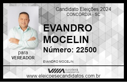 Candidato EVANDRO MOCELIN 2024 - CONCÓRDIA - Eleições