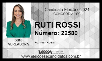 Candidato RUTI ROSSI 2024 - CONCÓRDIA - Eleições