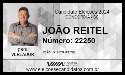 Candidato JOÃO REITEL 2024 - CONCÓRDIA - Eleições