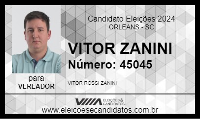 Candidato VITOR ZANINI 2024 - ORLEANS - Eleições