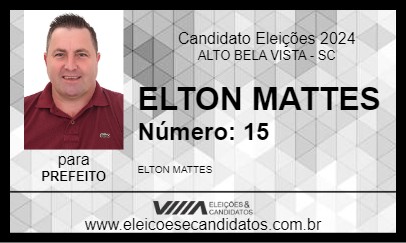 Candidato ELTON MATTES 2024 - ALTO BELA VISTA - Eleições