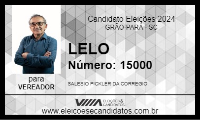 Candidato LELO 2024 - GRÃO-PARÁ - Eleições